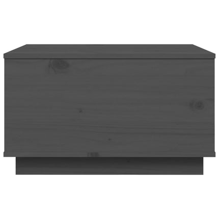 sofabord 60x50x35 cm massivt fyrretræ grå