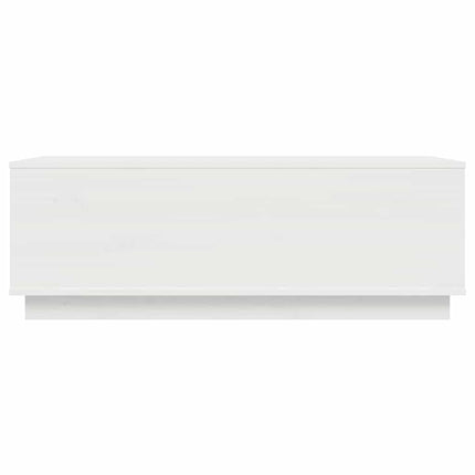 sofabord 100x50x35 cm massivt fyrretræ hvid