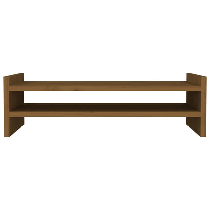 skærmholder 50x27x15 cm massivt fyrretræ gyldenbrun