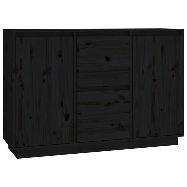 skænk 111x34x75 cm massivt fyrretræ grå