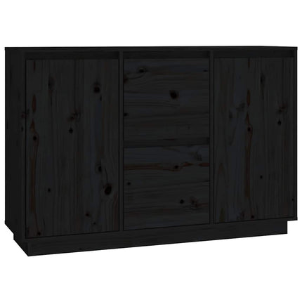 skænk 111x34x75 cm massivt fyrretræ grå