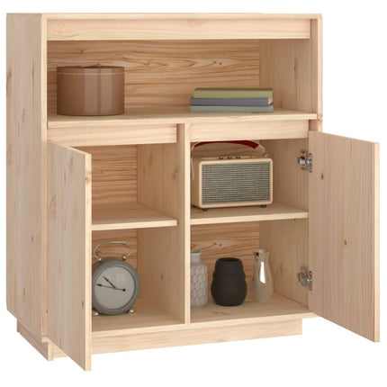 skænk 70x34x80 cm massivt fyrretræ