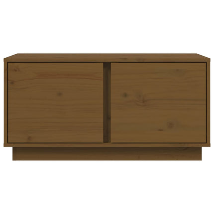 sofabord 80x50x40 cm massivt fyrretræ gyldenbrun