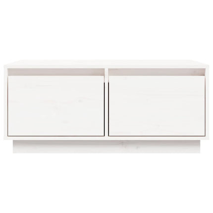 sofabord 80x50x35 cm massivt fyrretræ hvid
