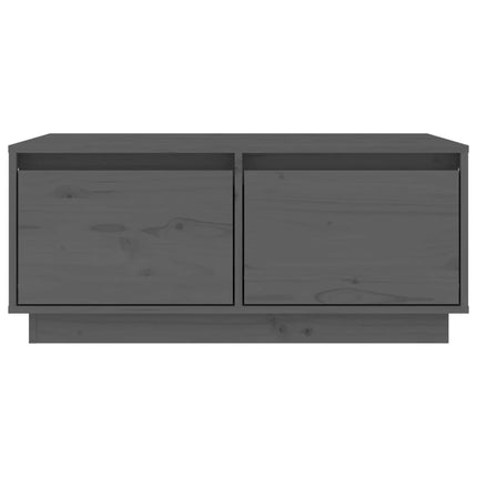 sofabord 80x50x35 cm massivt fyrretræ grå