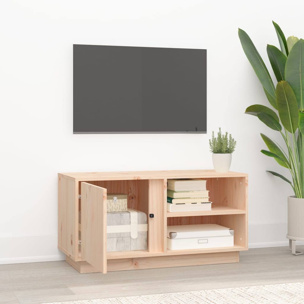 tv-bord 80x35x40,5 cm massivt fyrretræ