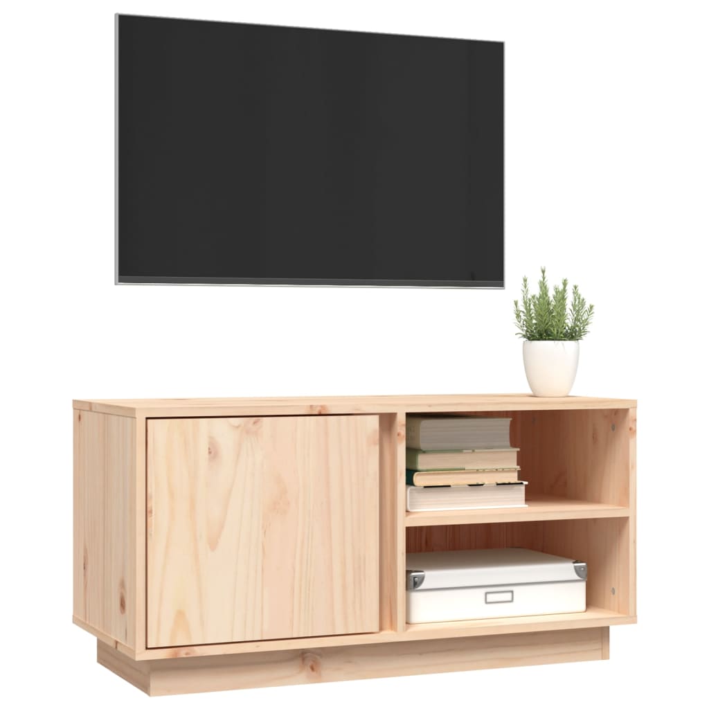 tv-bord 80x35x40,5 cm massivt fyrretræ
