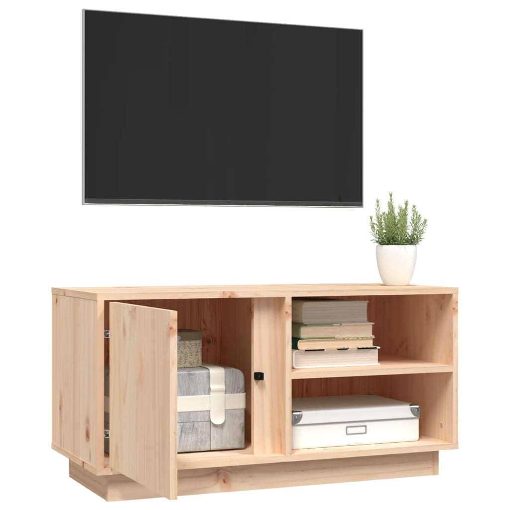 tv-bord 80x35x40,5 cm massivt fyrretræ