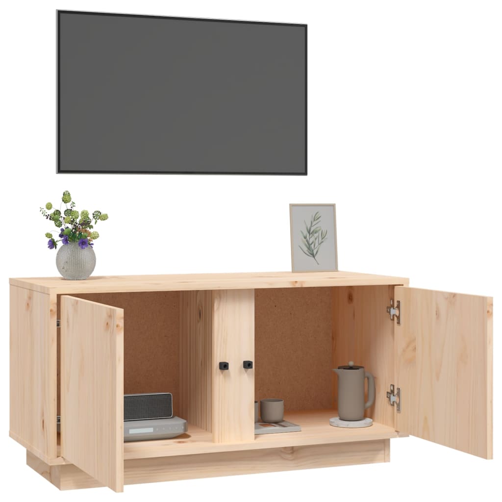tv-bord 80x35x40,5 cm massivt fyrretræ