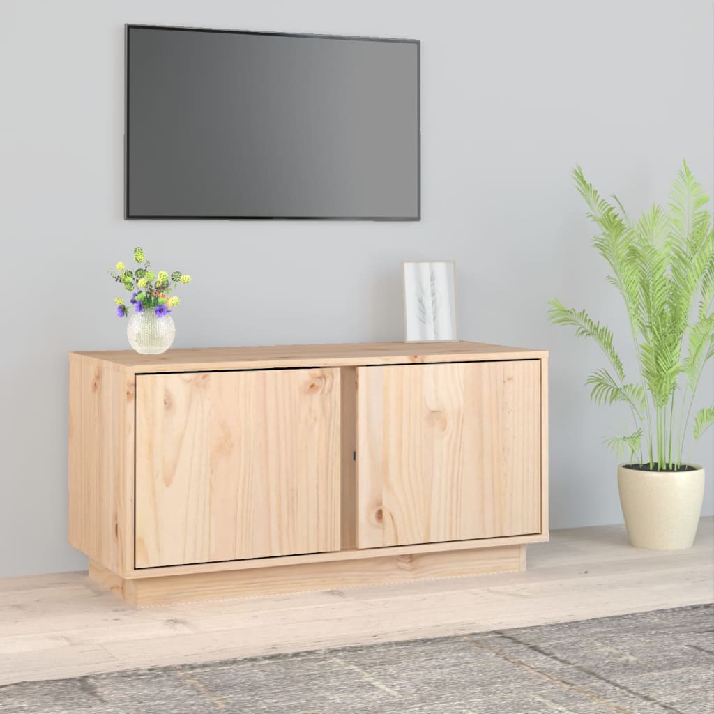 tv-bord 80x35x40,5 cm massivt fyrretræ