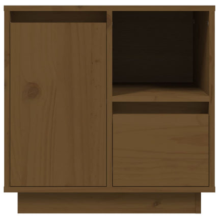 sengeborde 2 stk. 50x34x50 cm massivt fyrretræ gyldenbrun