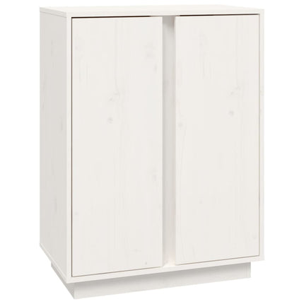skænk 60x35x80 cm massivt fyrretræ hvid
