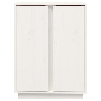 skænk 60x35x80 cm massivt fyrretræ hvid