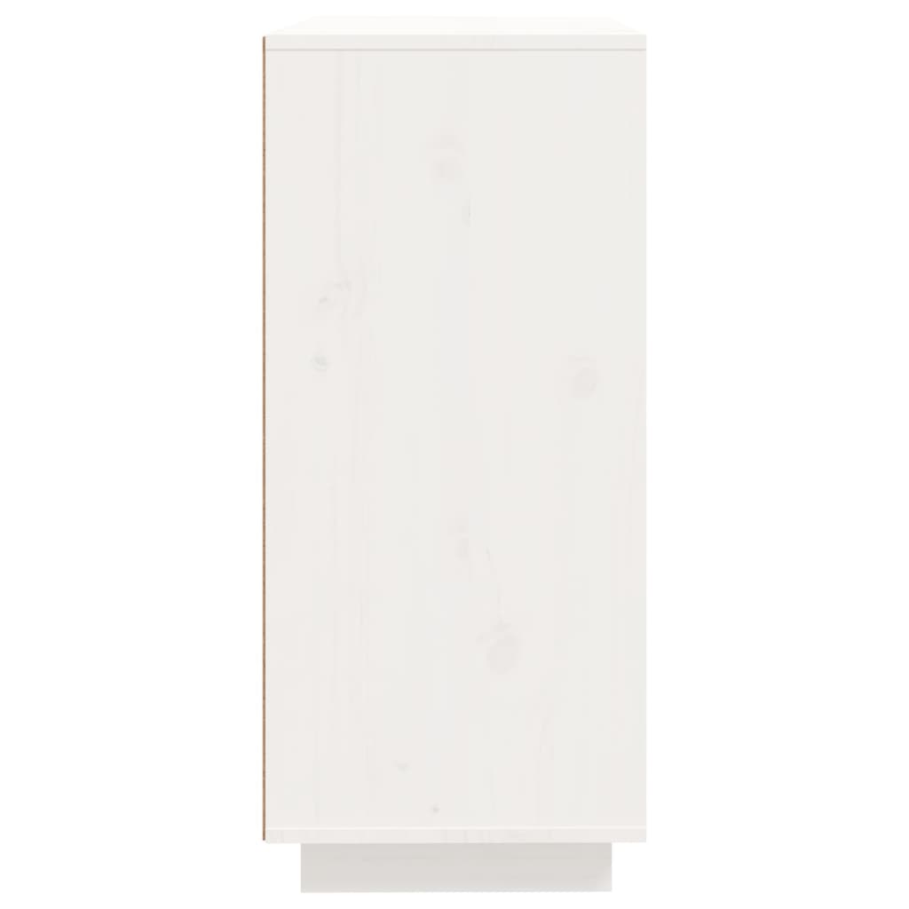 skænk 60x35x80 cm massivt fyrretræ hvid