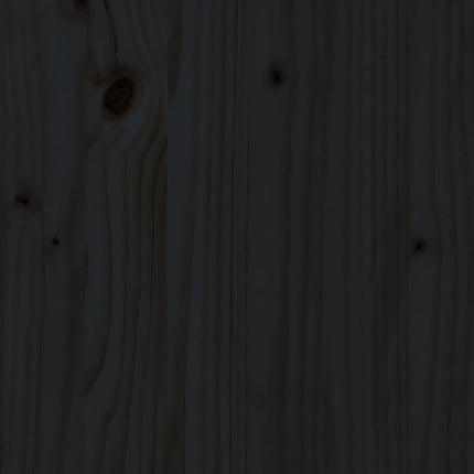 sofabord 80x55x40,5 cm massivt fyrretræ sort