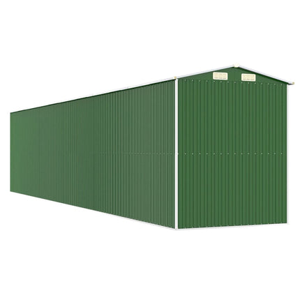 haveskur 192x938x223 cm galvaniseret stål grøn