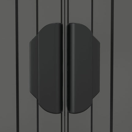 haveskur 192x191x223 cm galvaniseret stål lysegrå