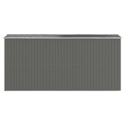 haveskur 192x440x223 cm galvaniseret stål lysegrå