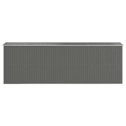 haveskur 192x606x223 cm galvaniseret stål lysegrå