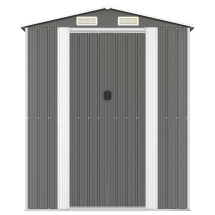 haveskur 192x772x223 cm galvaniseret stål lysegrå