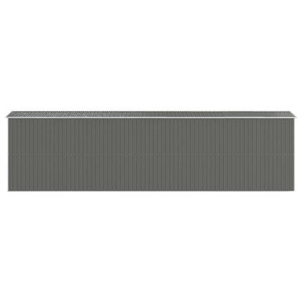 haveskur 192x772x223 cm galvaniseret stål lysegrå