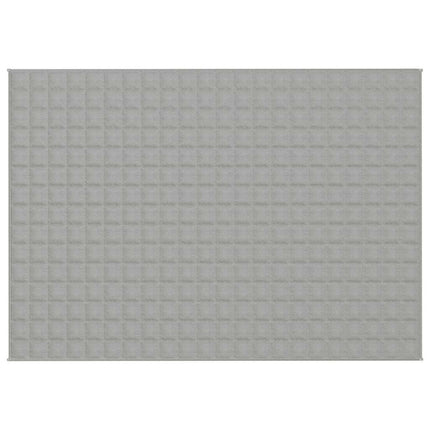 tyngdetæppe 155x220 cm 7 kg stof grå