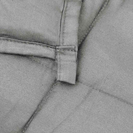 tyngdetæppe 155x220 cm 7 kg stof grå