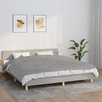 tyngdetæppe 155x220 cm 7 kg stof grå