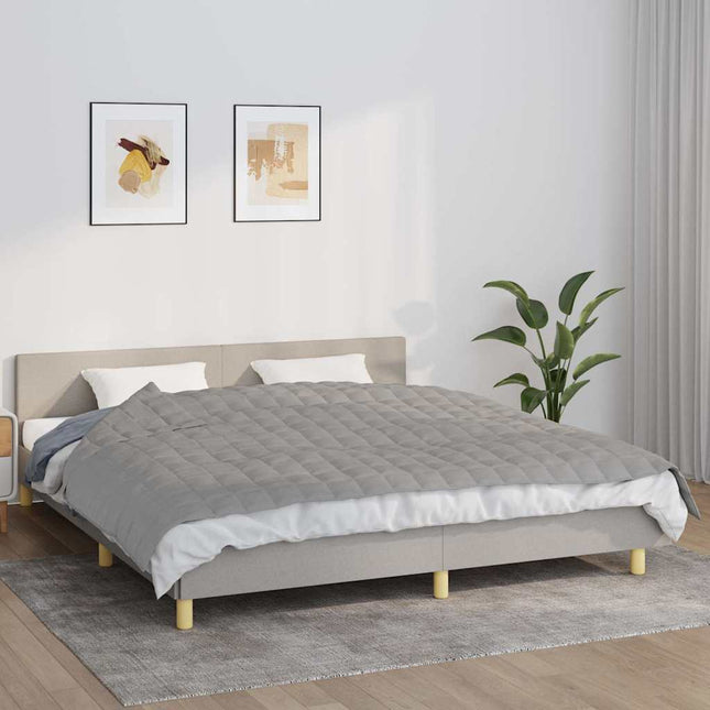 tyngdetæppe 155x220 cm 7 kg stof grå