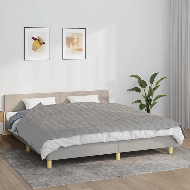 tyngdetæppe 155x220 cm 7 kg stof grå