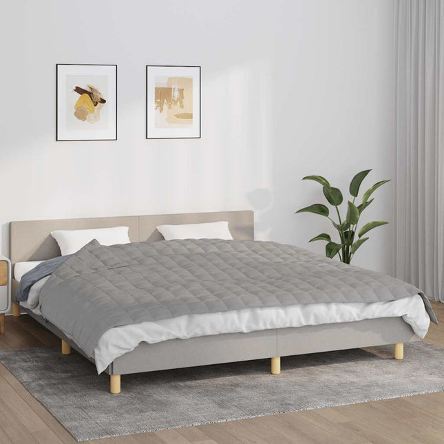 tyngdetæppe 155x220 cm 11 kg stof grå