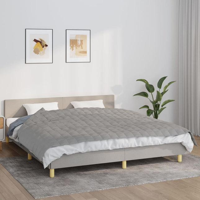 tyngdetæppe 155x220 cm 11 kg stof grå