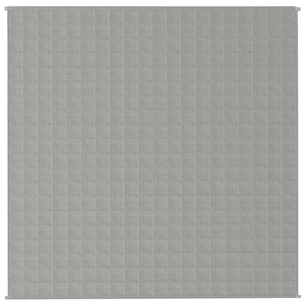 tyngdetæppe 200x200 cm 9 kg stof grå