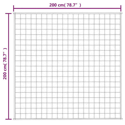 tyngdetæppe 200x200 cm 13 kg stof grå
