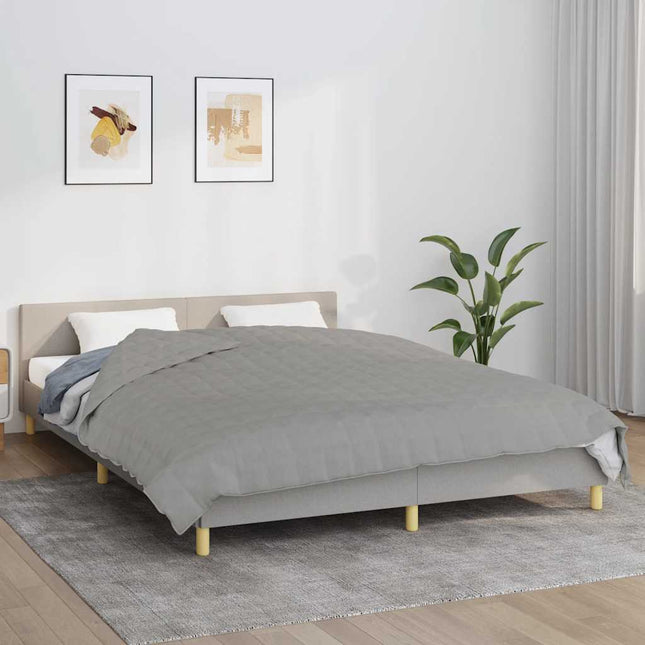 tyngdetæppe 200x200 cm 13 kg stof grå
