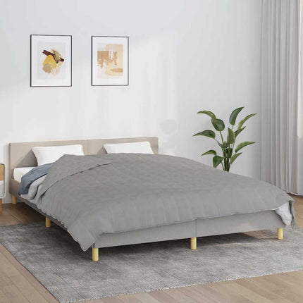 tyngdetæppe 200x225 cm 9 kg stof grå