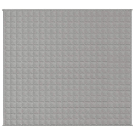 tyngdetæppe 200x225 cm 13 kg stof grå