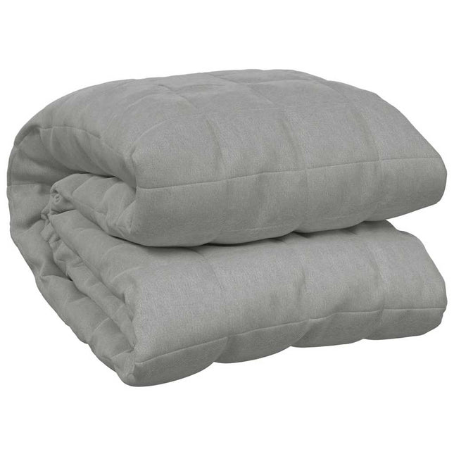 tyngdetæppe 220x235 cm 11 kg stof grå