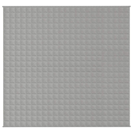 tyngdetæppe 220x235 cm 15 kg stof grå