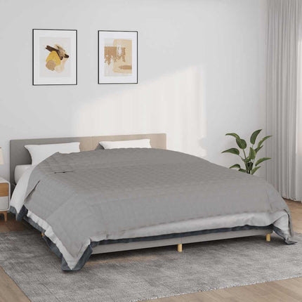 tyngdetæppe 235x290 cm 11 kg stof grå
