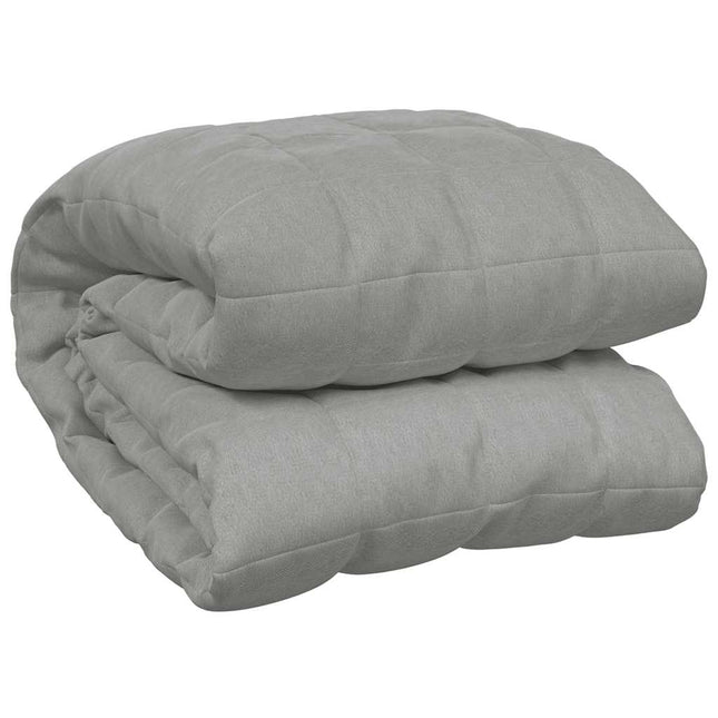 tyngdetæppe 235x290 cm 15 kg stof grå