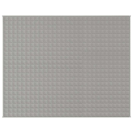 tyngdetæppe 235x290 cm 15 kg stof grå