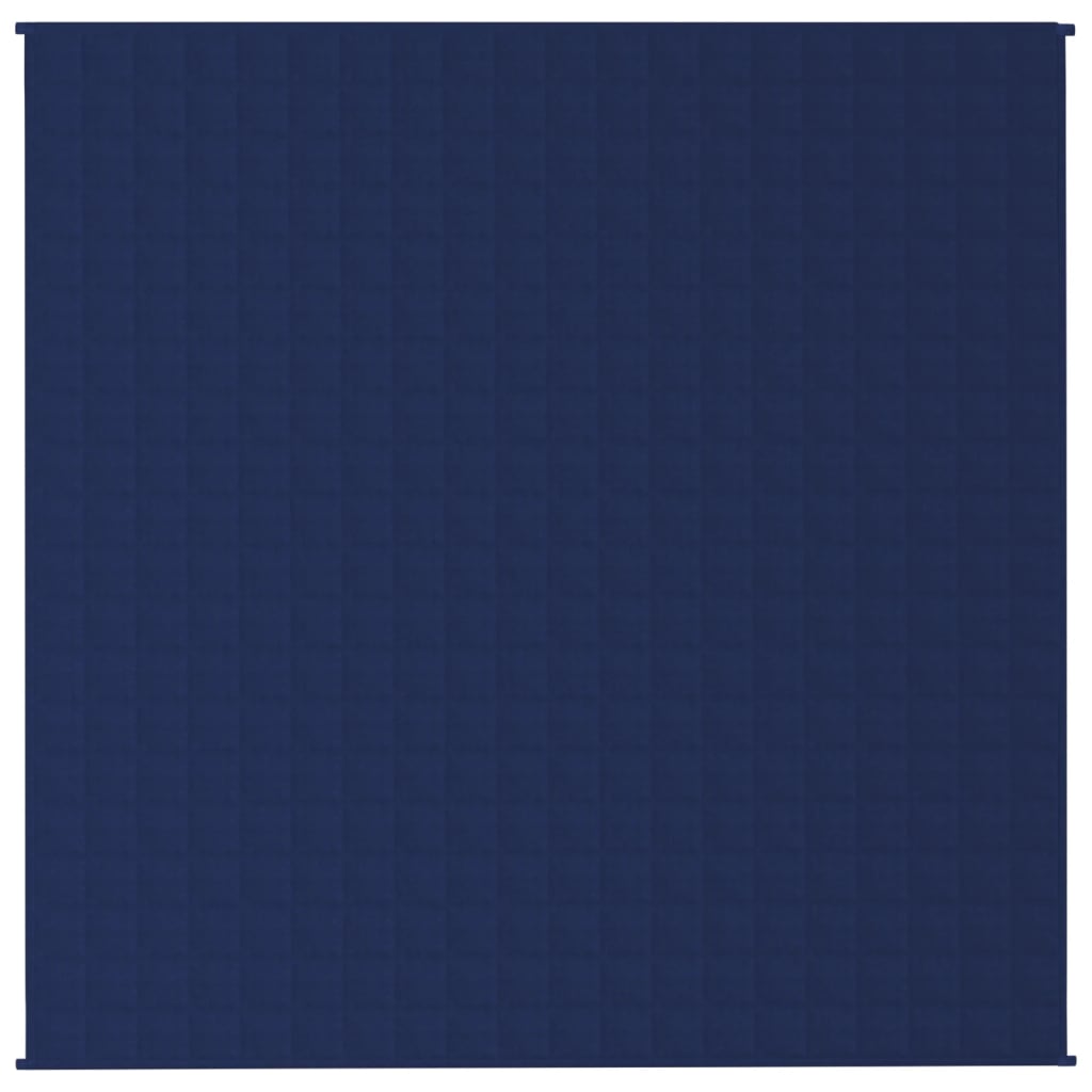 tyngdetæppe 200x200 cm 13 kg stof blå