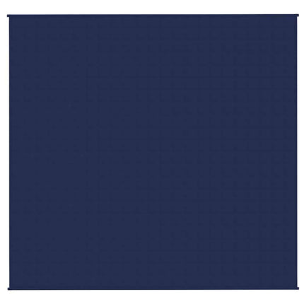 tyngdetæppe 220x235 cm 15 kg stof blå