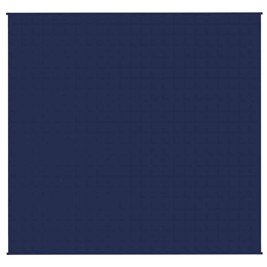 tyngdetæppe 220x235 cm 15 kg stof blå