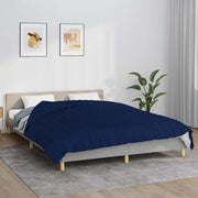 tyngdetæppe 220x235 cm 15 kg stof blå