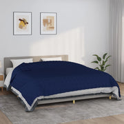 tyngdetæppe 220x260 cm 15 kg stof blå