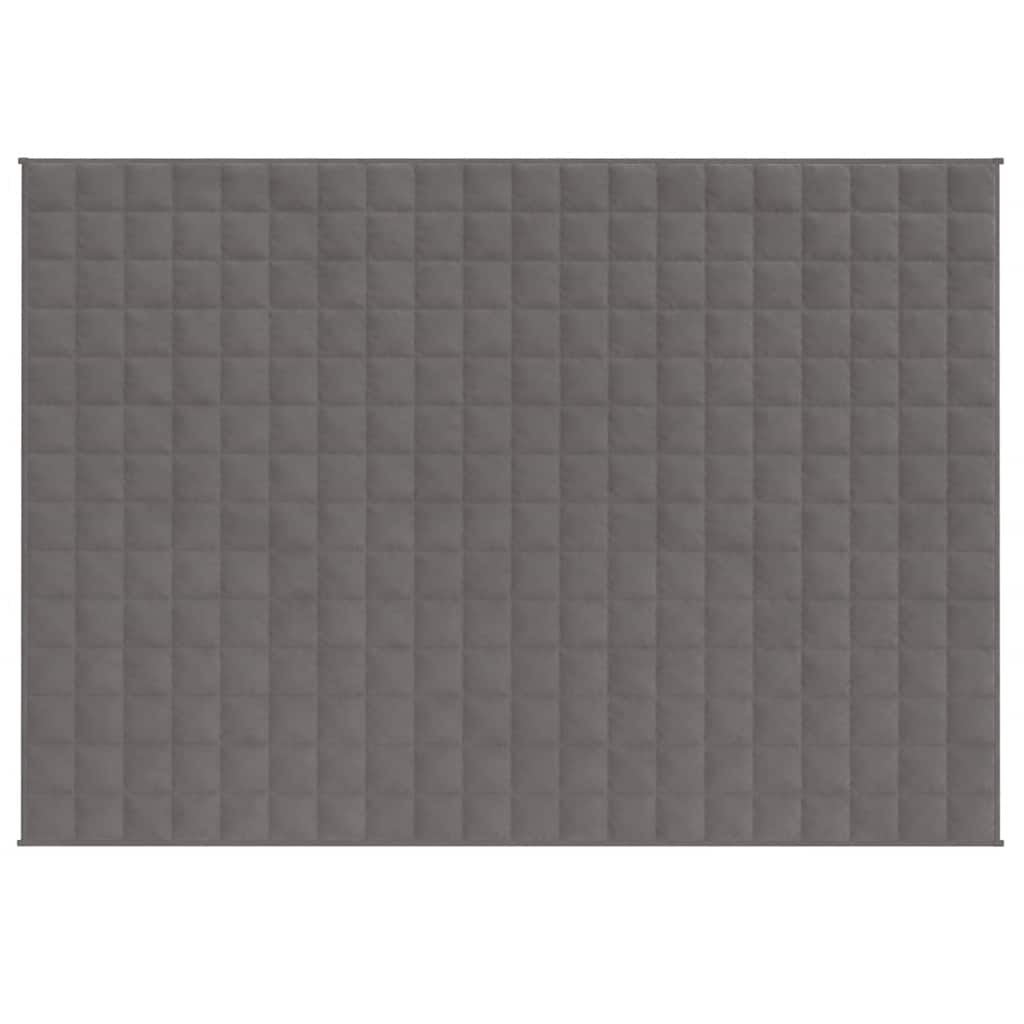 tyngdetæppe 150x200 cm 11 kg stof grå