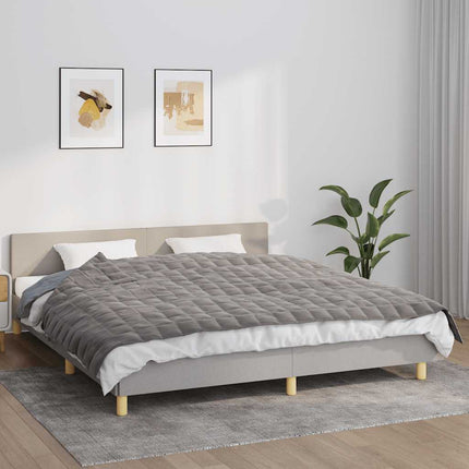 tyngdetæppe 155x220 cm 11 kg stof grå