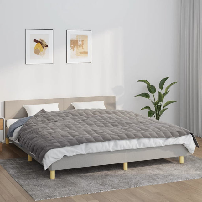 tyngdetæppe 155x220 cm 11 kg stof grå